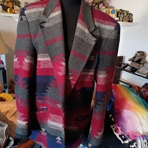 Silverado Vintage Women's 100%Wool Serape Jacket Blazer